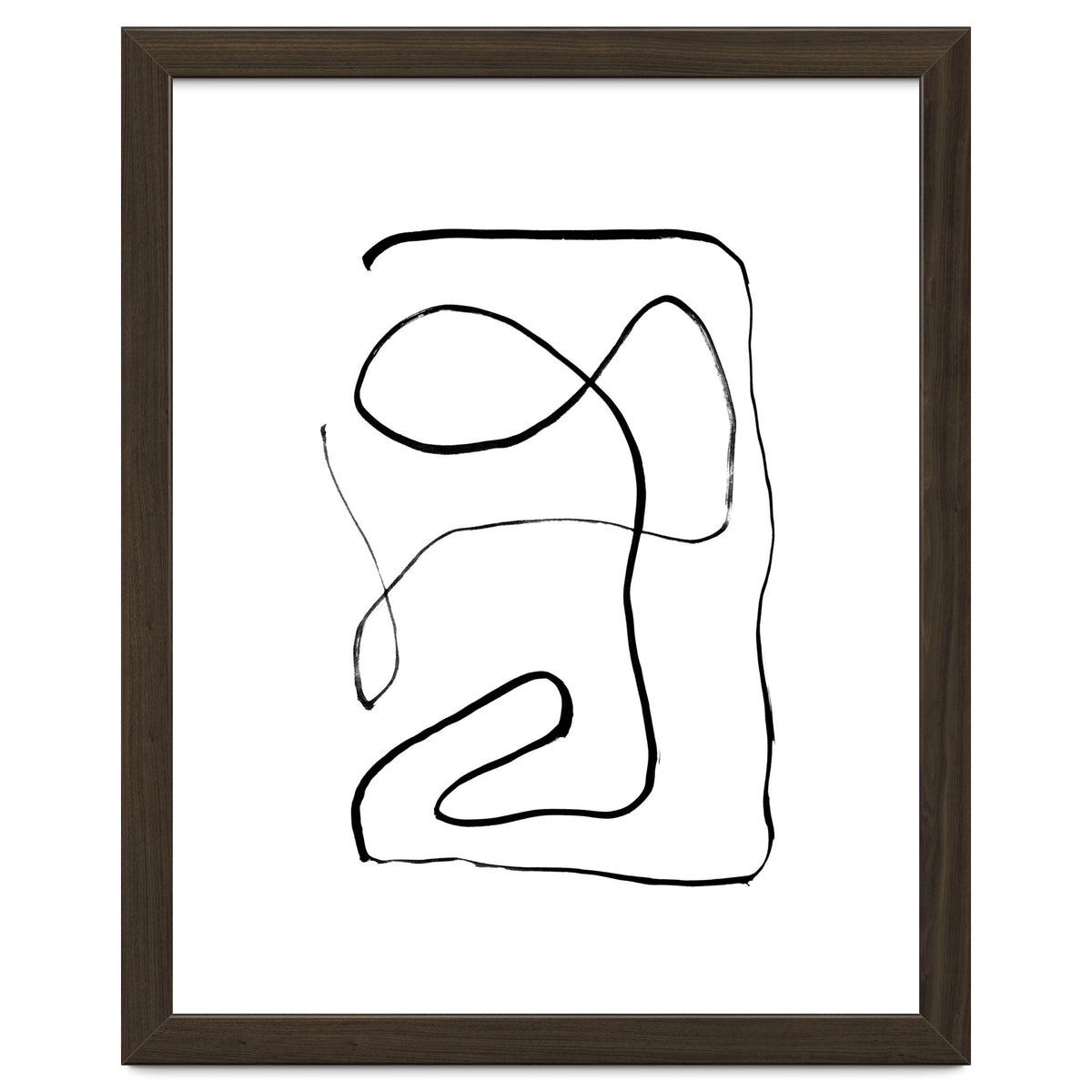 Mid-Century Line Art Print #2