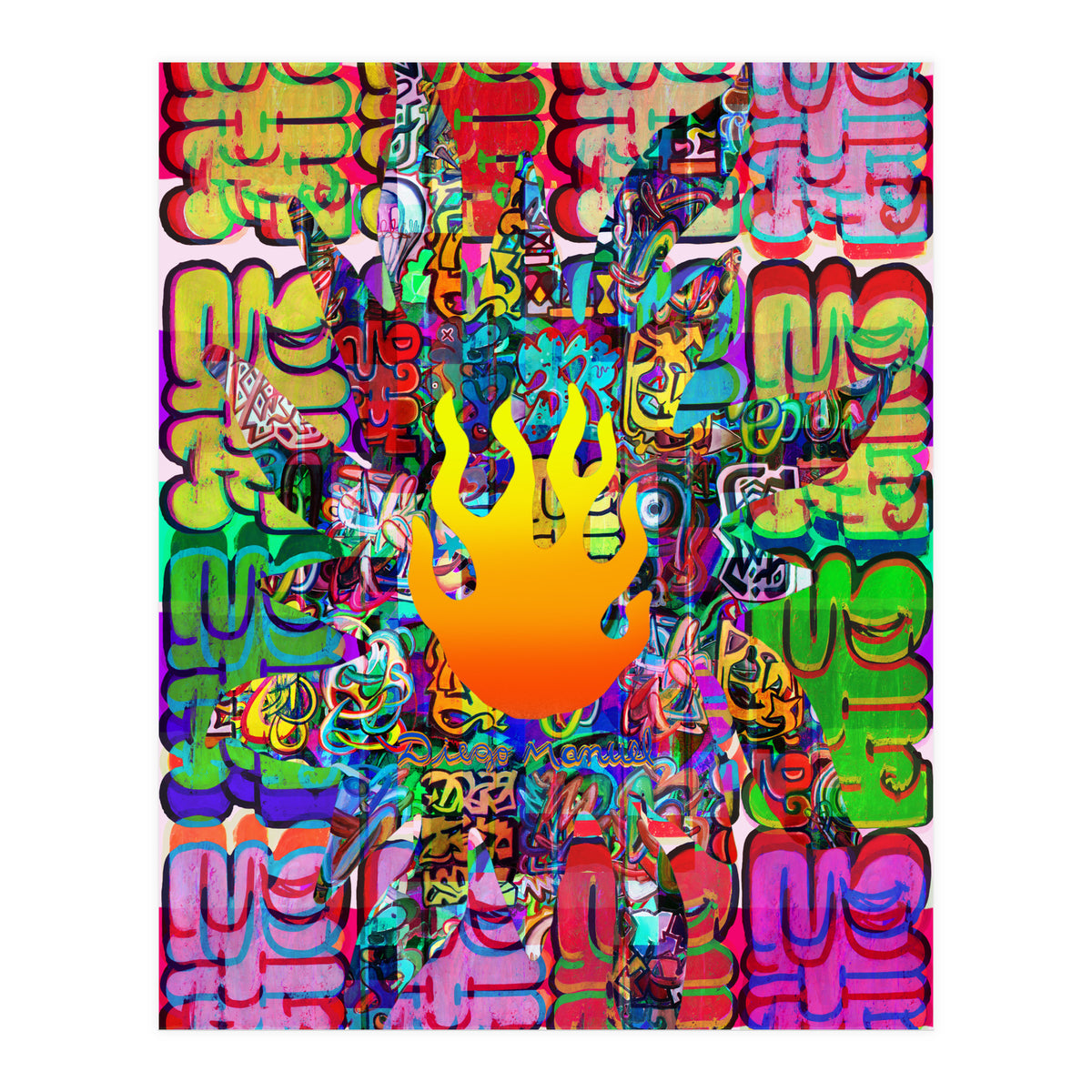 Fuego Y Graffiti 44 (Print Only)