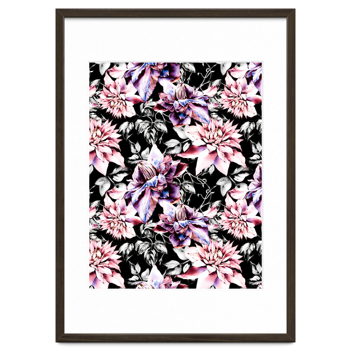 Pink bloom in the dark