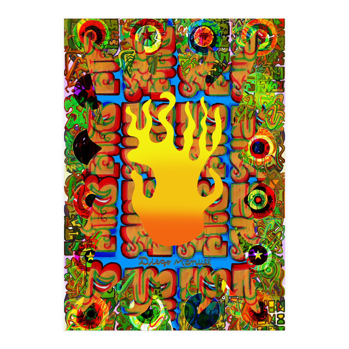 Fuego Y Graffiti 2 (Print Only)