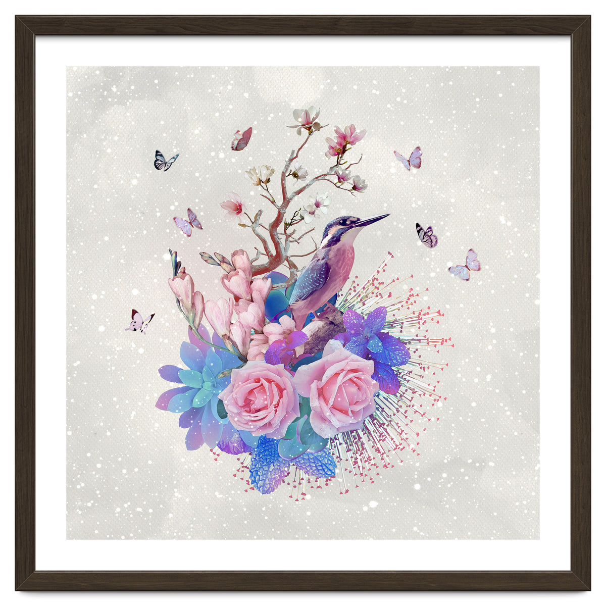 Floral Alcedo Atthis