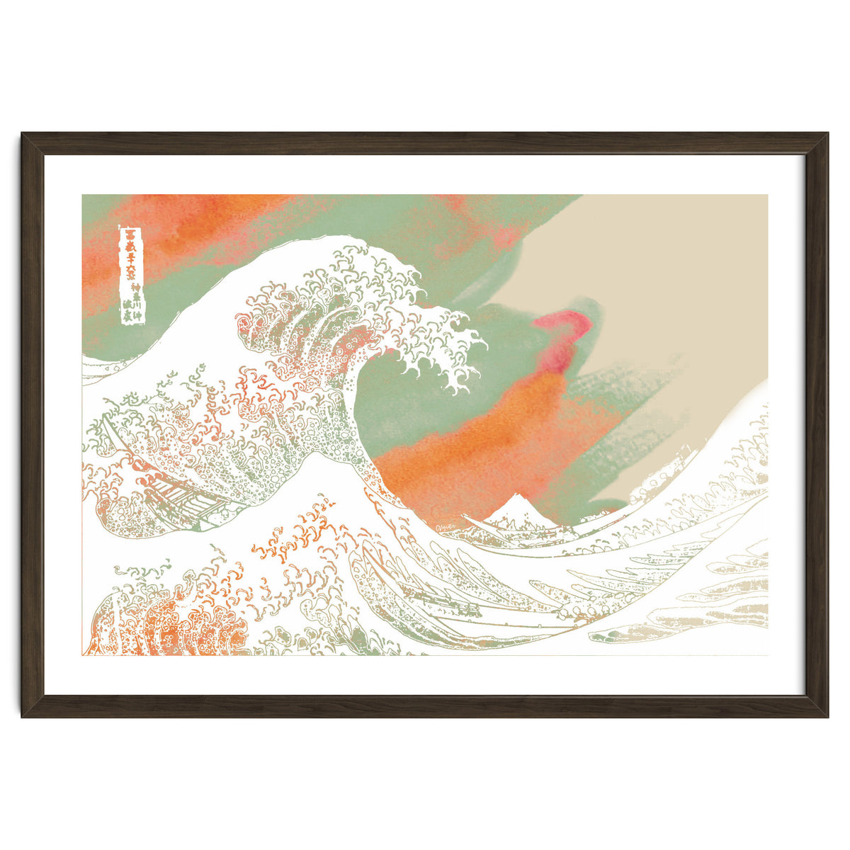 Calm into Great Wave Paint  I