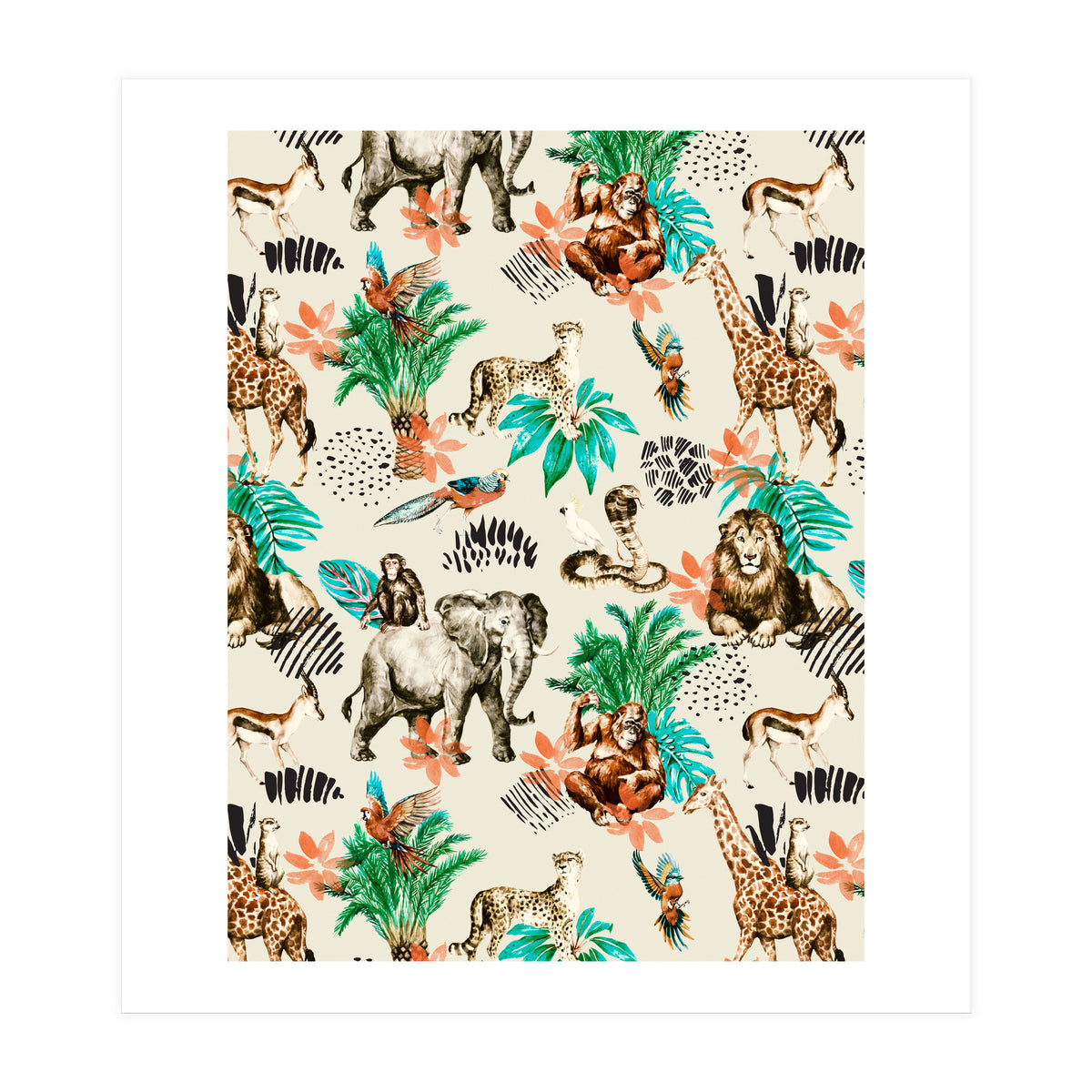 Wild animals 01 (Print Only)