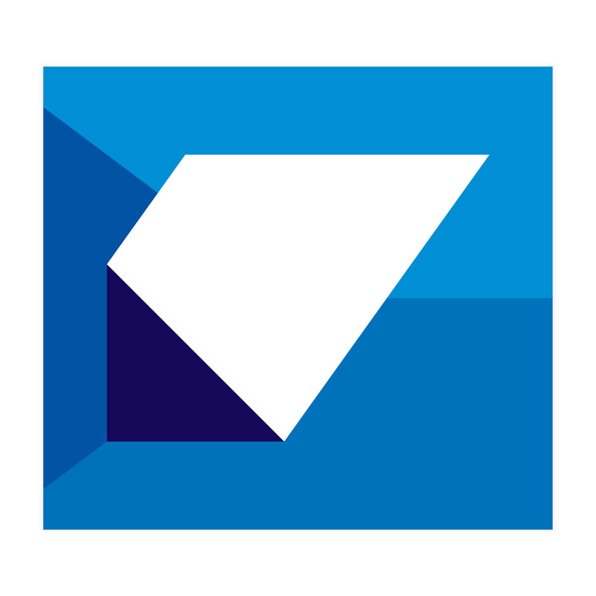 Geometric Shapes No. 32 -  blues (Print Only)