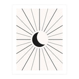 MOON IN LINES - BLACK (Print Only) thumbnail