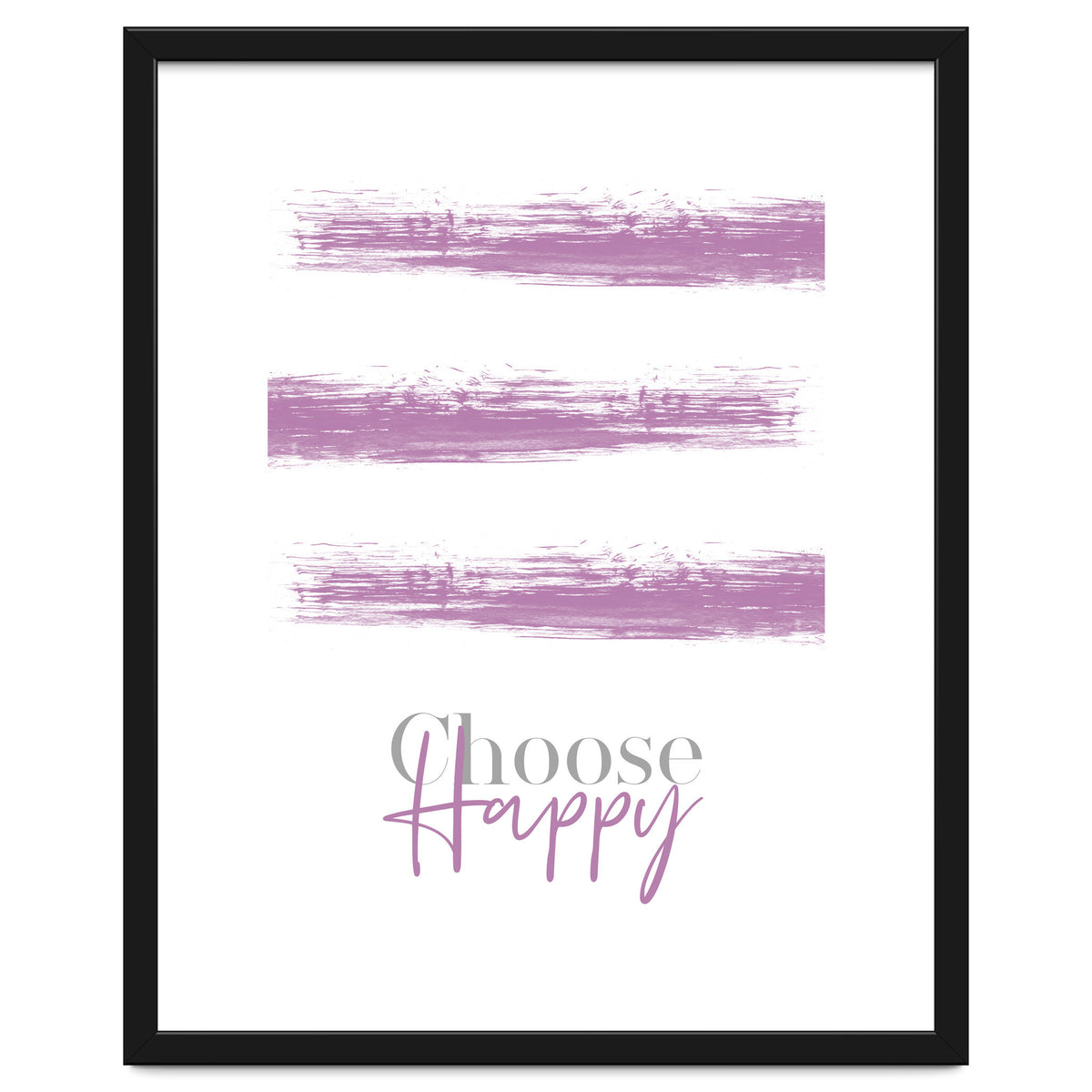 Text Art CHOOSE HAPPY | pink