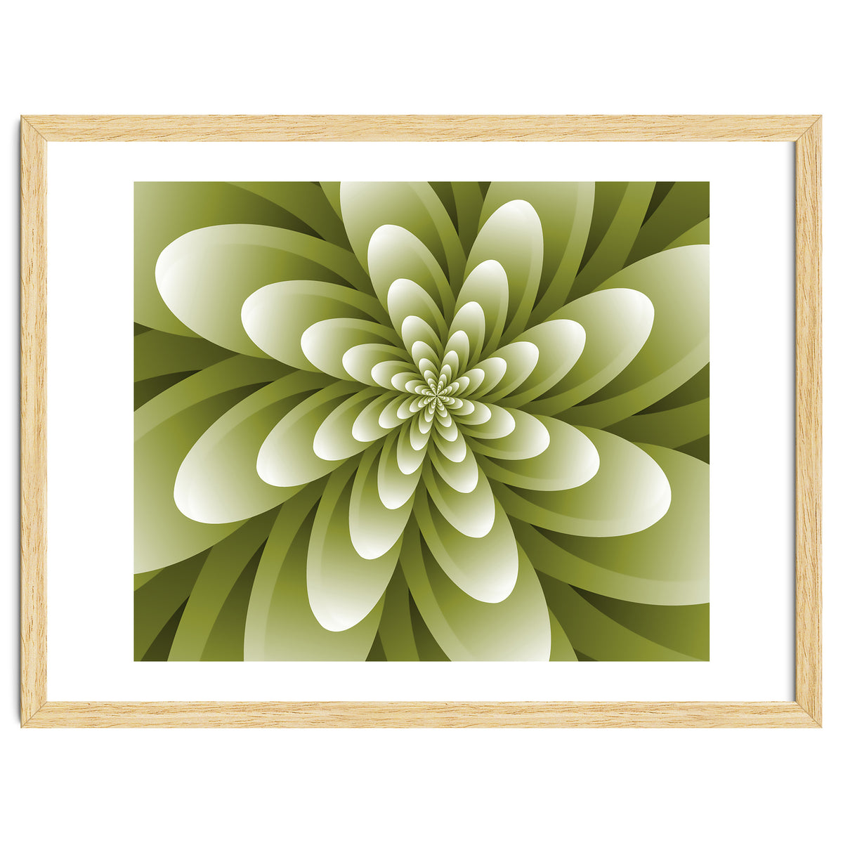 Abstract Optical Illusion Flower