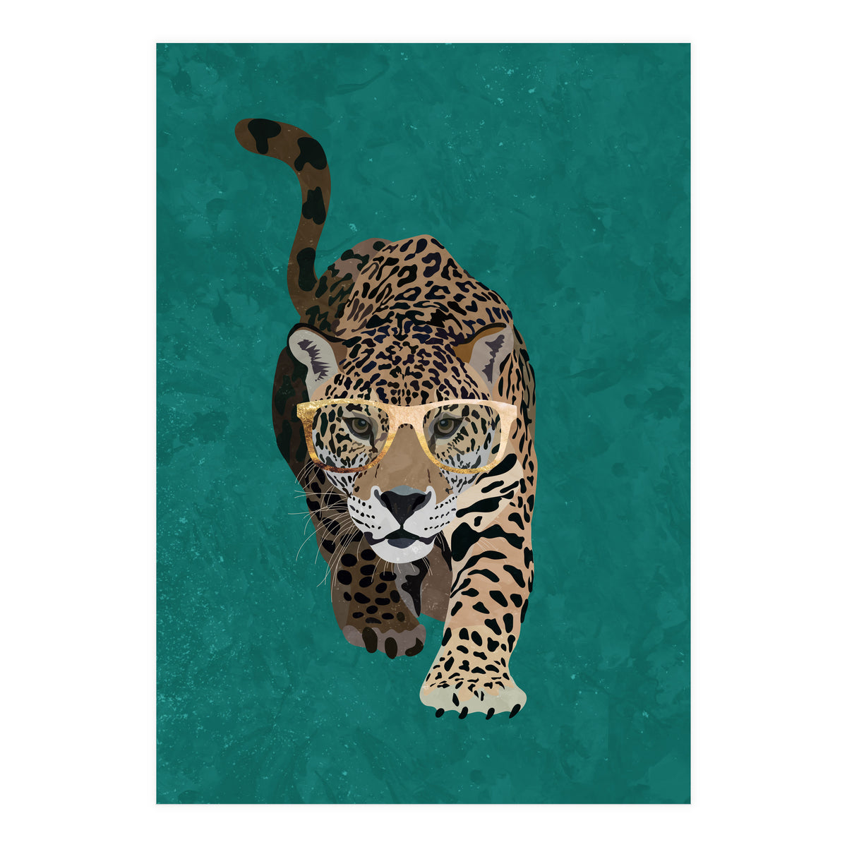 Curious Jaguar Green (Print Only)