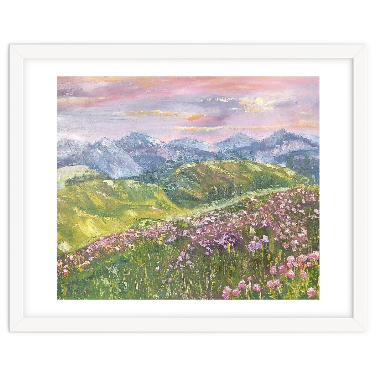 Sunset in the mountains