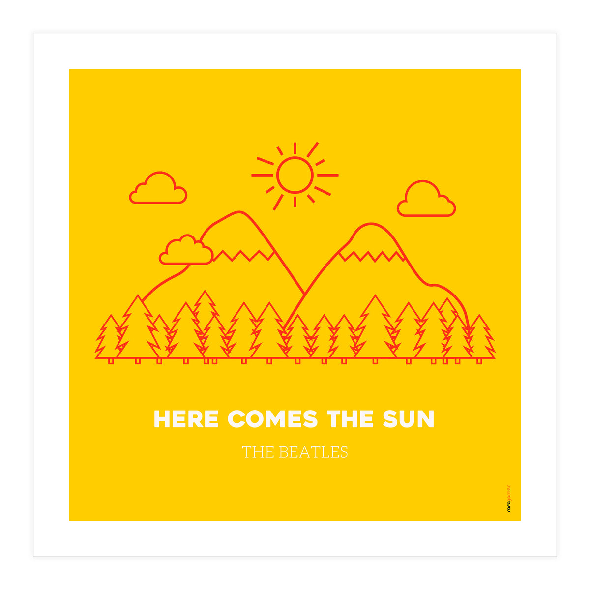 The Beatles Here Comes the Sun (Print Only)