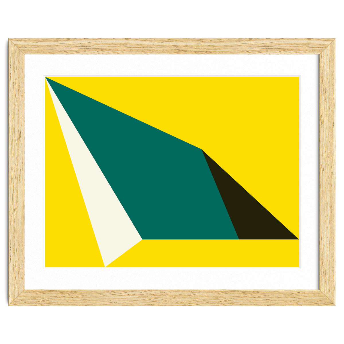 Geometric Shapes No. 74 - yellow, green & black