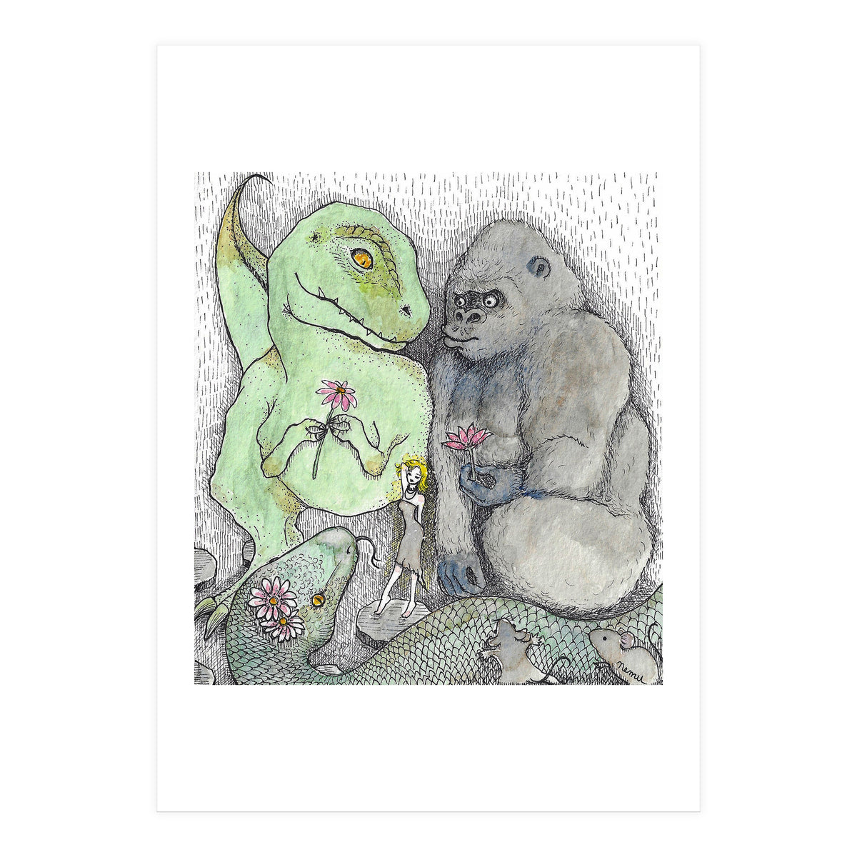 Kong Kong And Friends (Print Only)