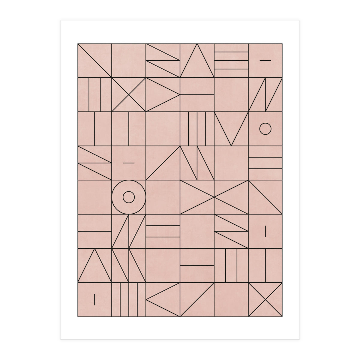 My Favorite Geometric Patterns No.2 - Pale Pink (Print Only)