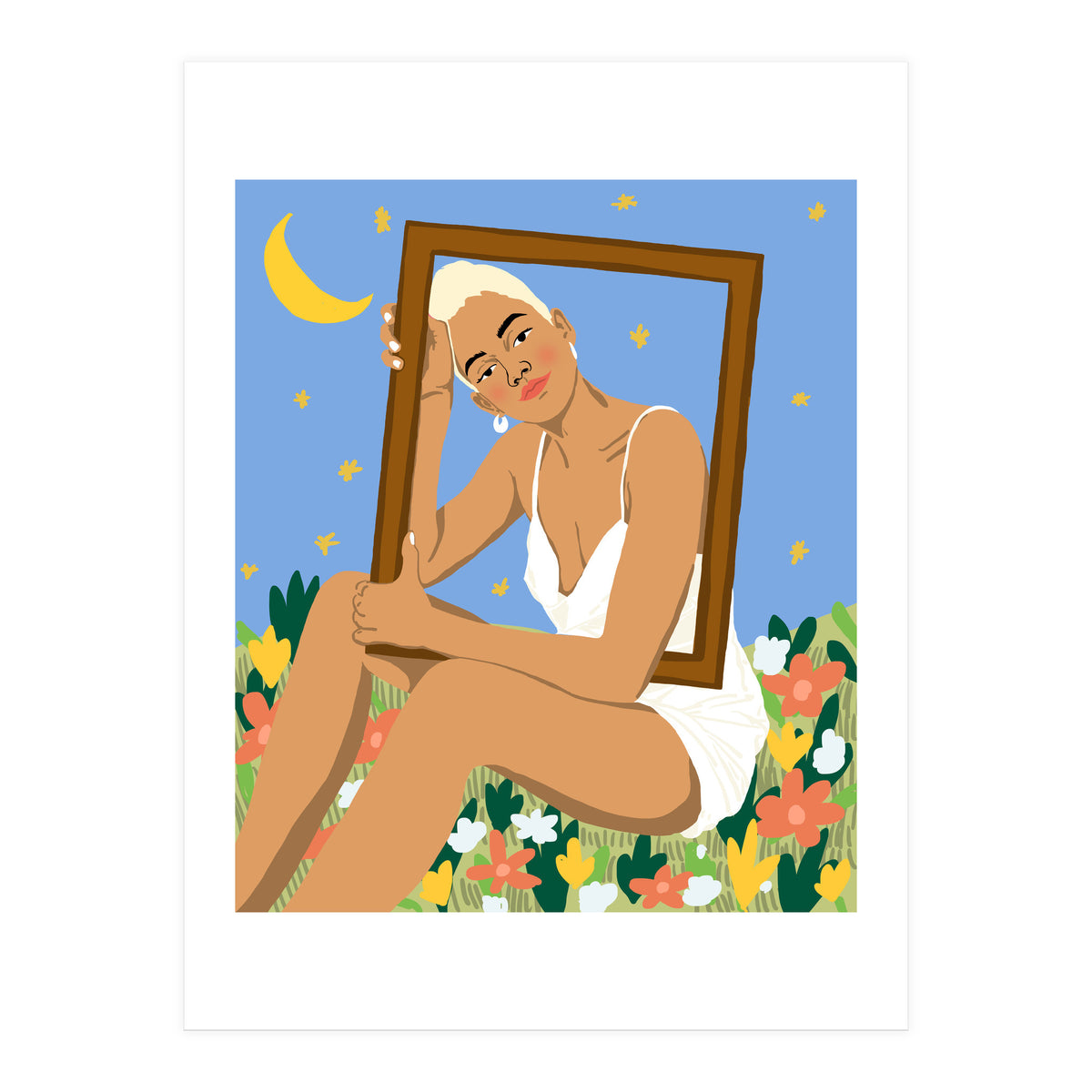 The Moon & Her Stars (Print Only)