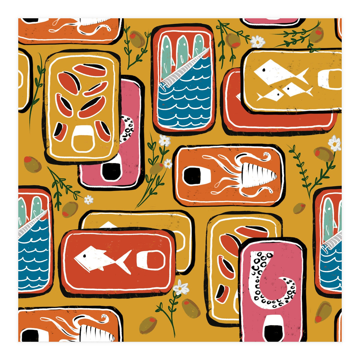 Canned Goods Yellow (Print Only)