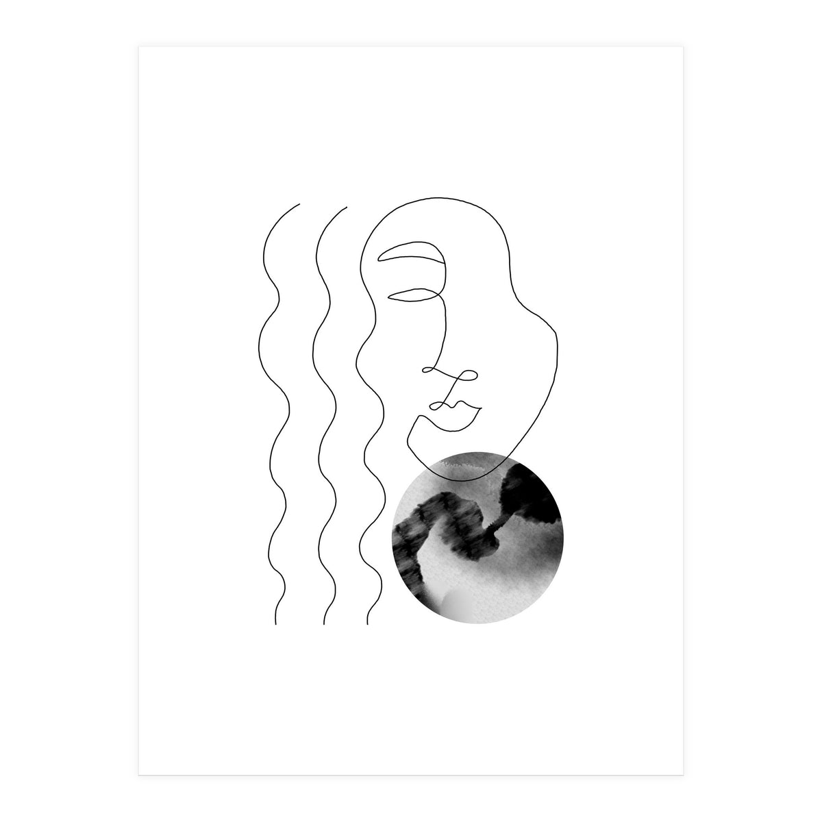 Circle and woman (Print Only)