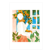 A Few Bad Oranges Is No Reason Not To Bring The Grove Home | Boho Botanical Garden Painting (Print Only)