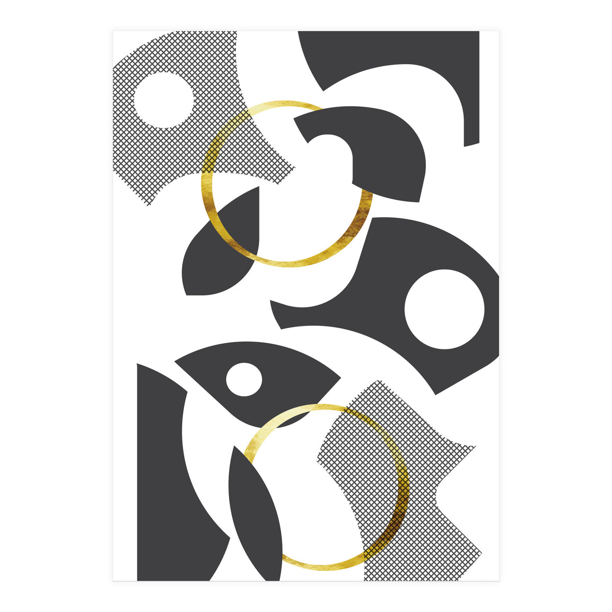 Cut Out Abstract No. 1 | gold (Print Only)