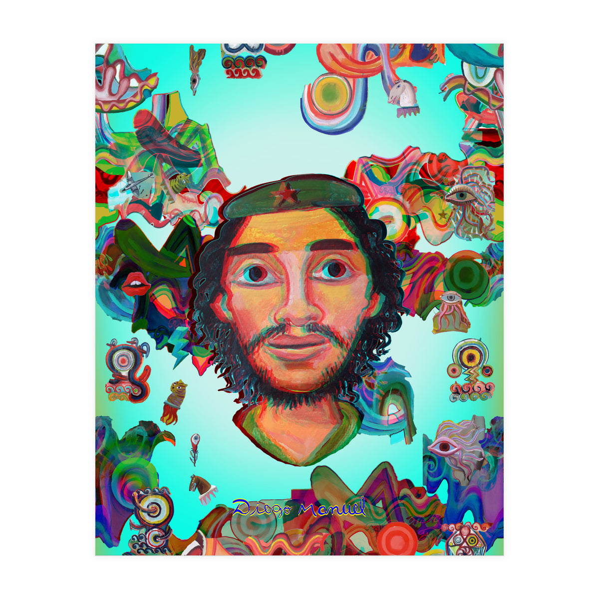 El Che Y Graffiti (Print Only)