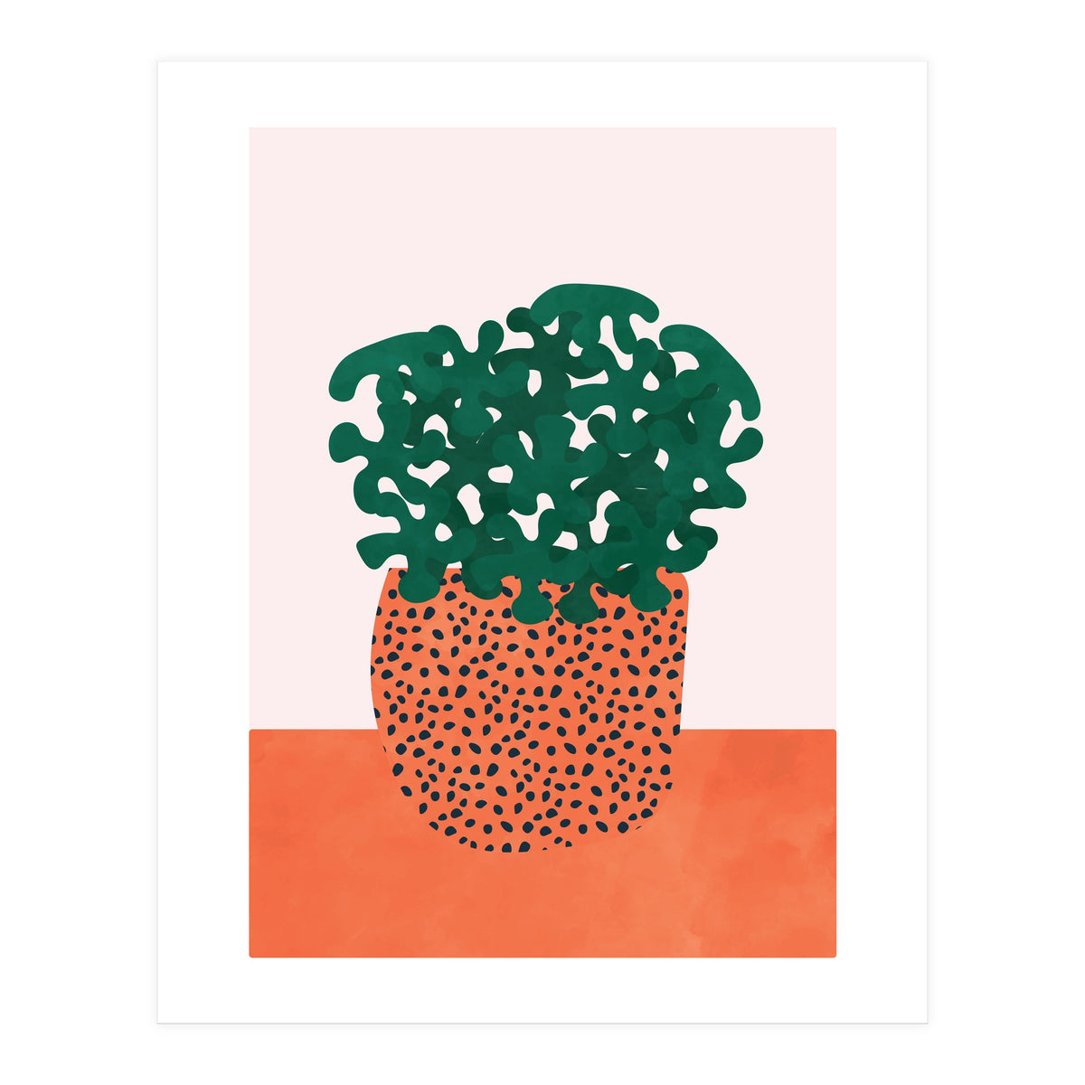 Retro Plant Vase (Print Only)