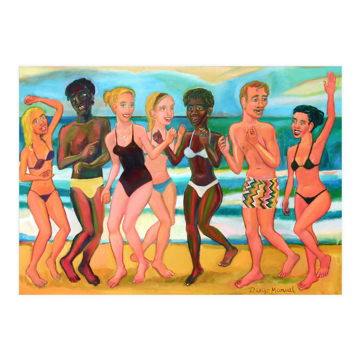 Fiesta En La Playa 8 (Print Only)