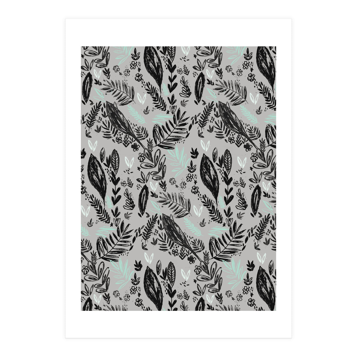 Inky Jungle Pattern (Print Only)