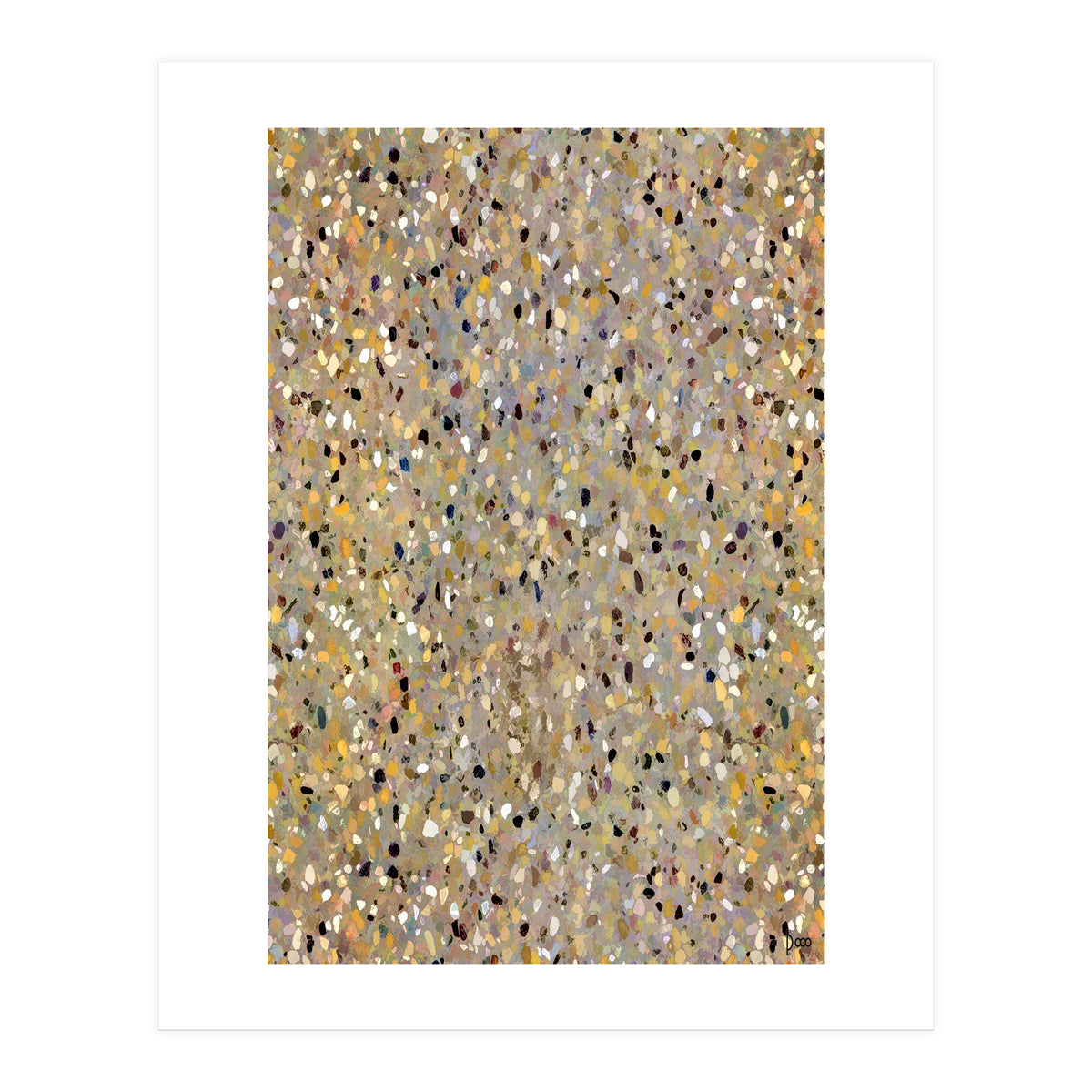 Golden Brown Terrazzo (Print Only)