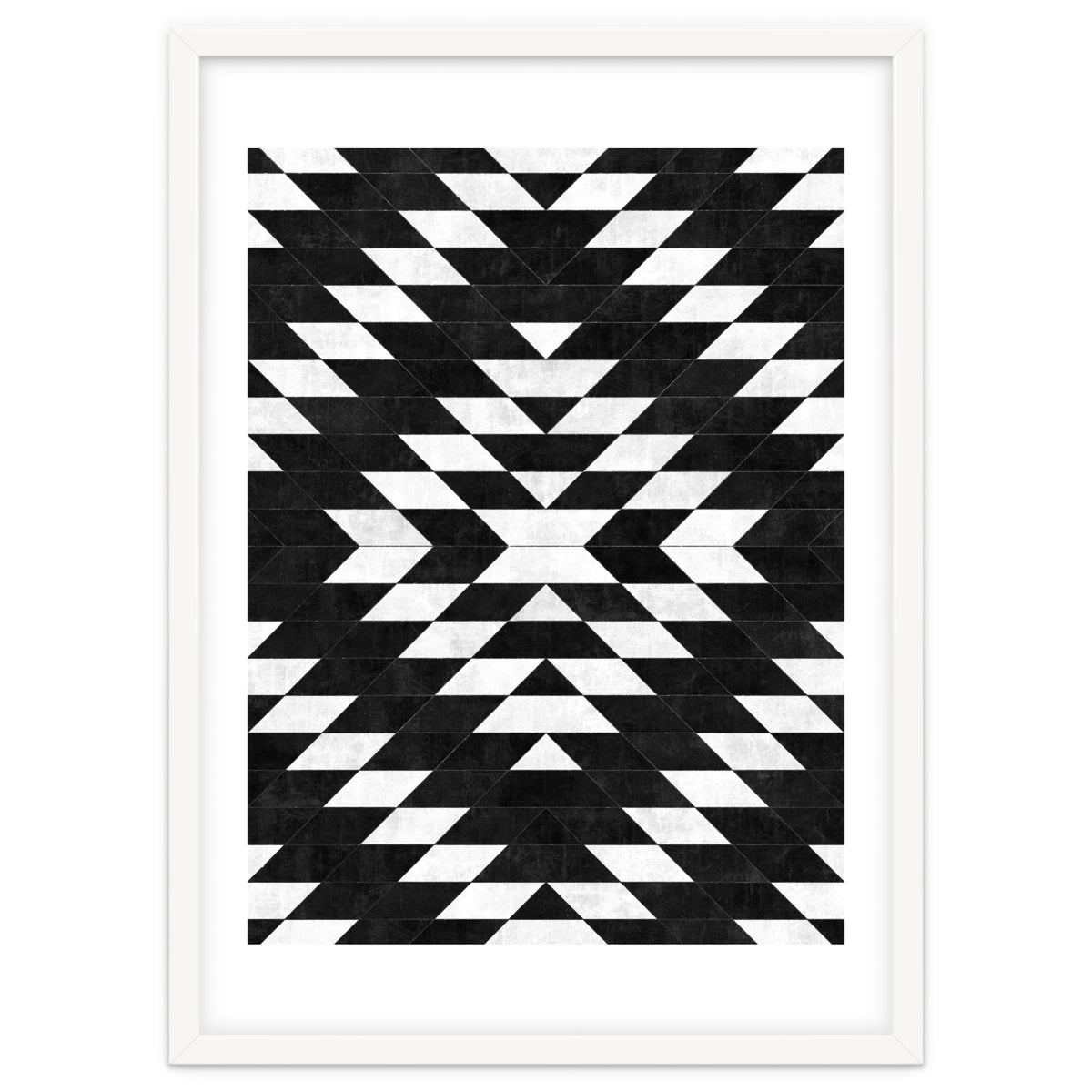 Urban Tribal Pattern No.14 - Aztec - Black Concrete