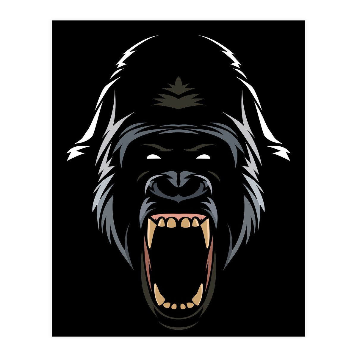 Gorilla Tribal (Print Only)