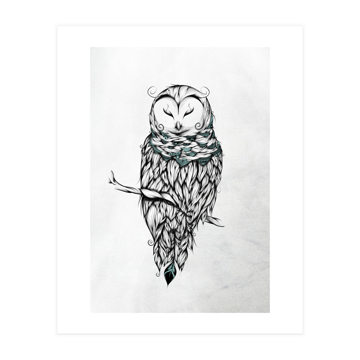 Poetic Snow Owl (Print Only)