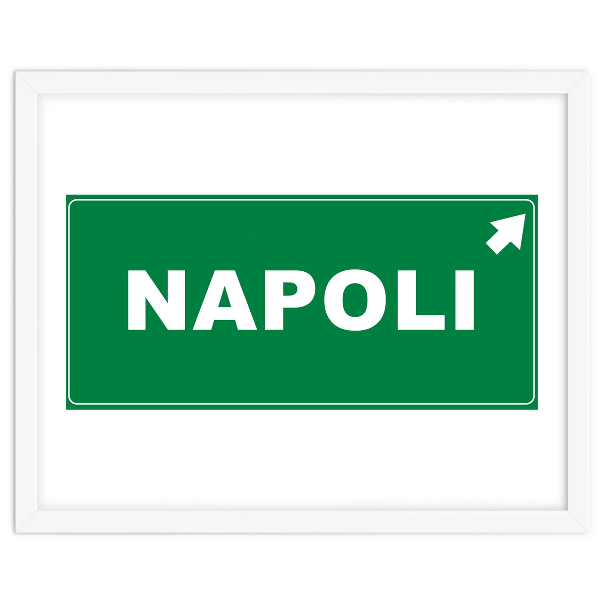 Let`s go to Napoli, Italy! Road sign
