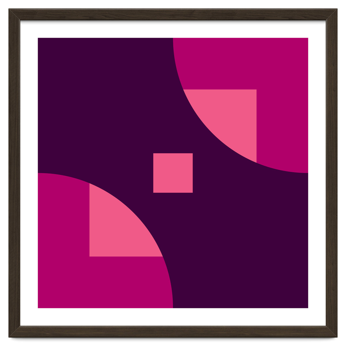 Geometric Shapes No. 1 - purple & pink squares