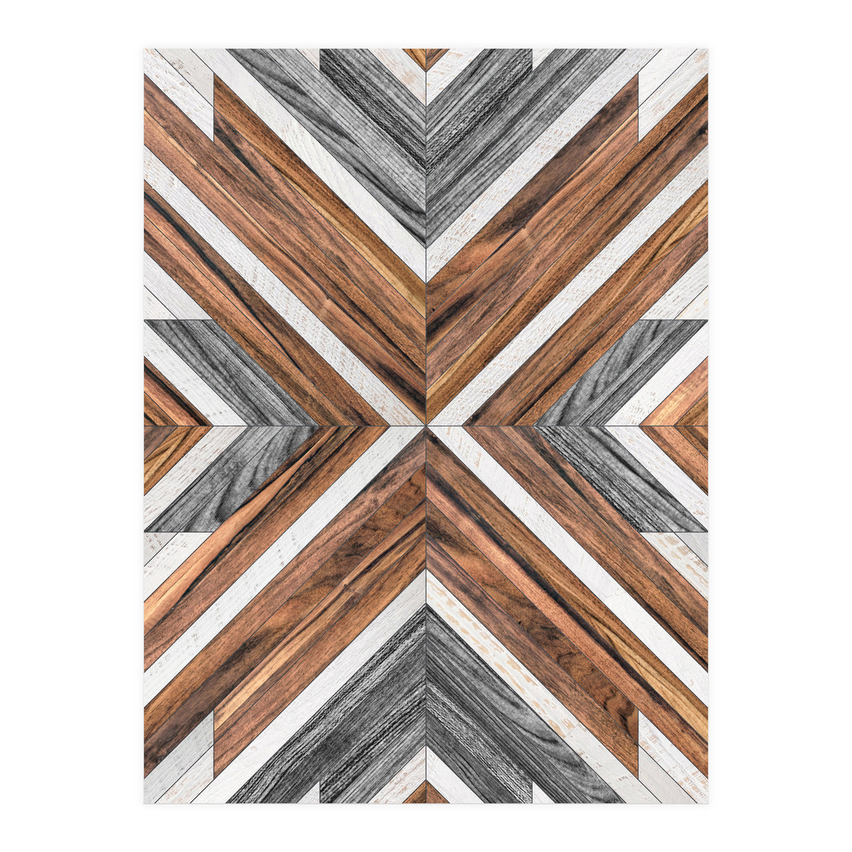 Urban Tribal Pattern No.4 - Wood (Print Only)