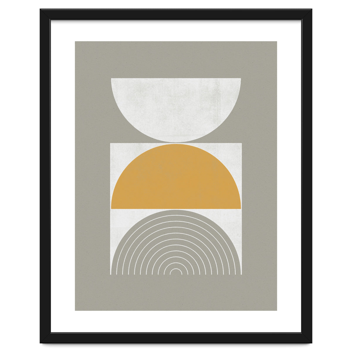 Mid-Century Modern No.29 - Woodblock Print