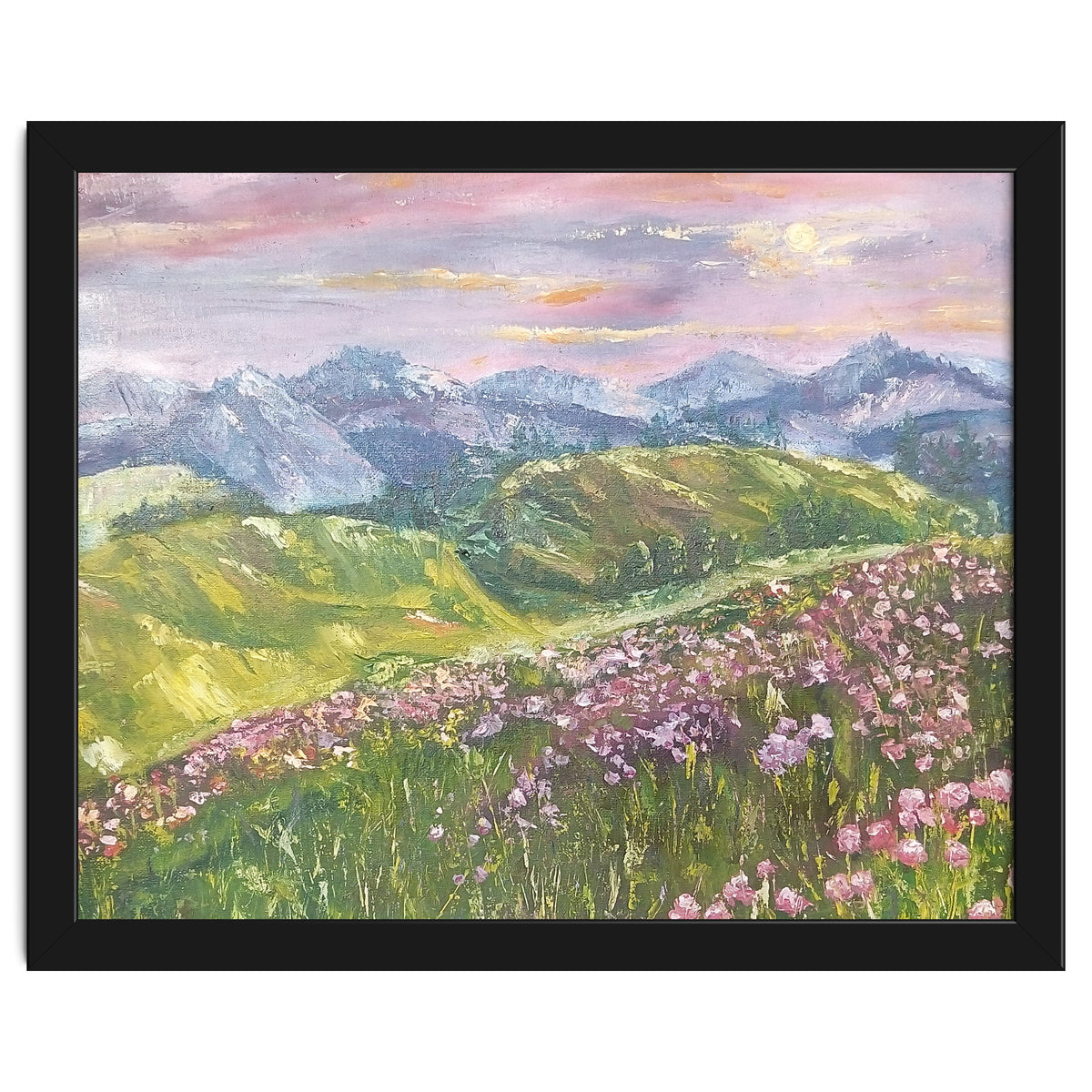 Sunset in the mountains