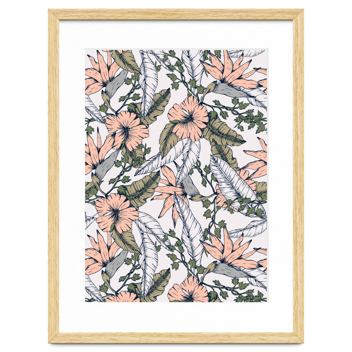 Tropical pattern pastel