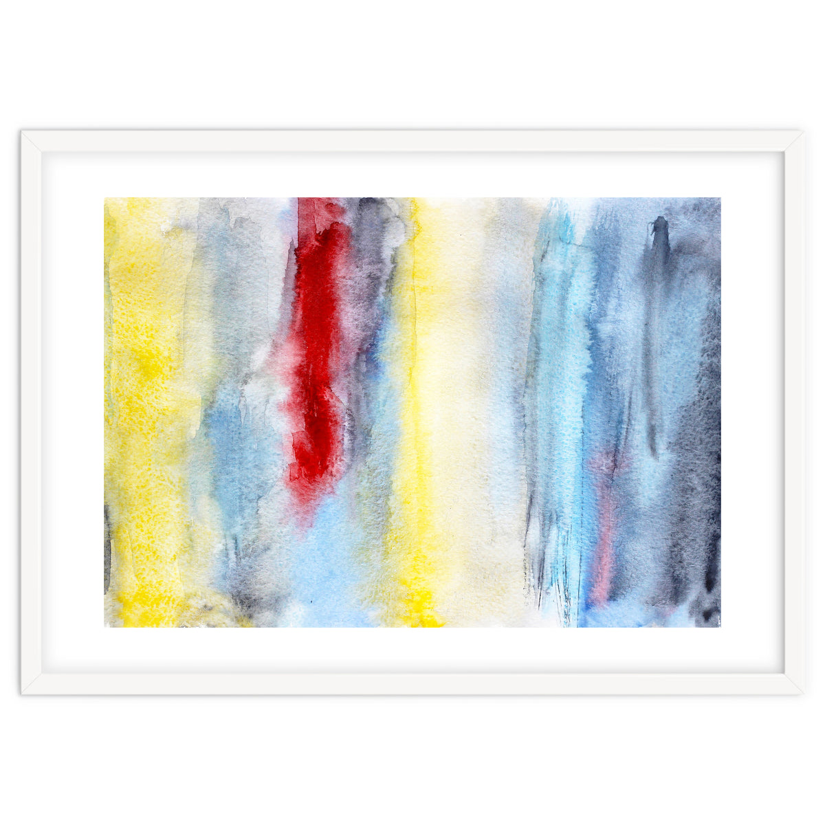 Touch of red || abstract watercolor