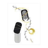 Black & White Abstract No. 1 | gold (Print Only) thumbnail