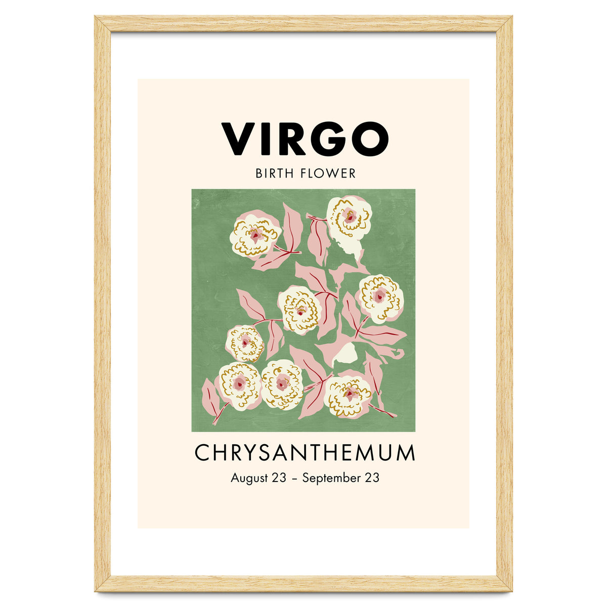 Virgo Birth Flower Chrysanthemum