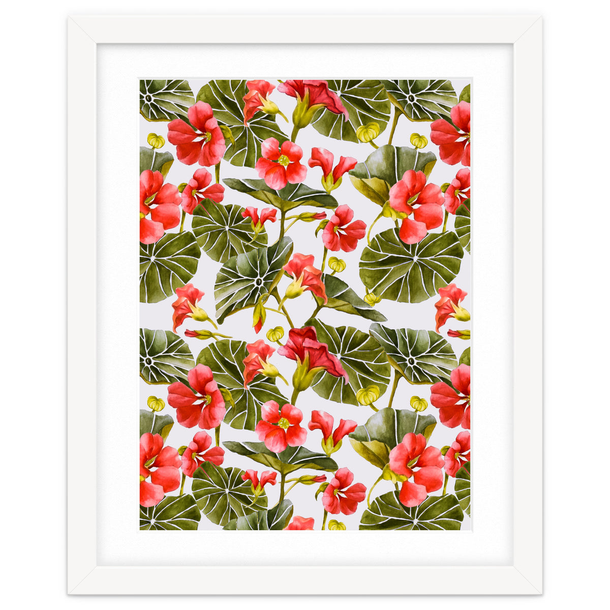 Nasturtiums watercolor 02