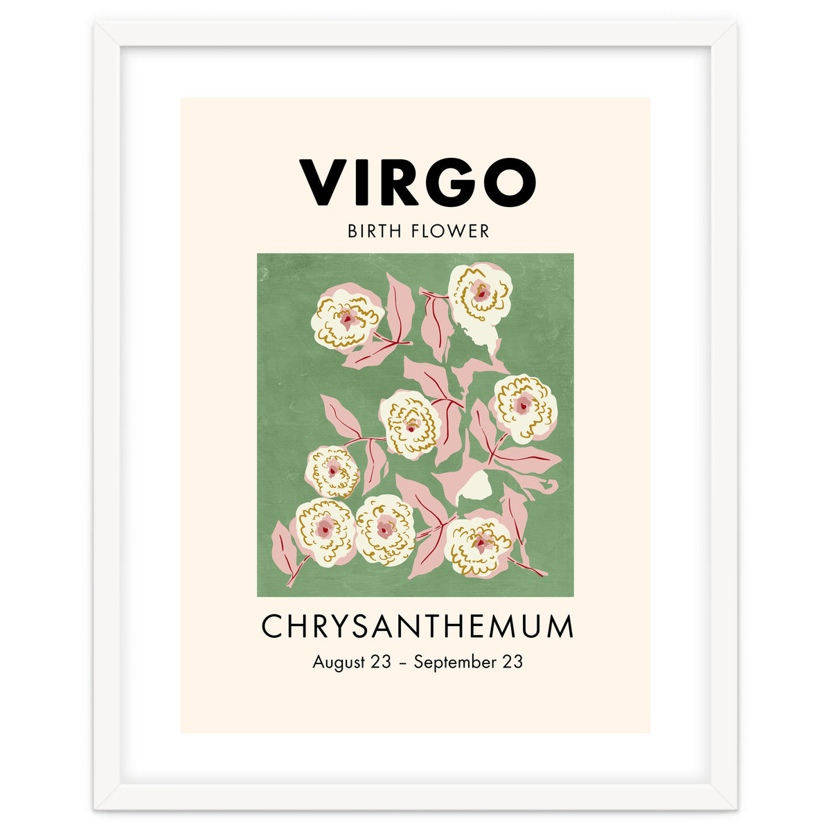 Virgo Birth Flower Chrysanthemum