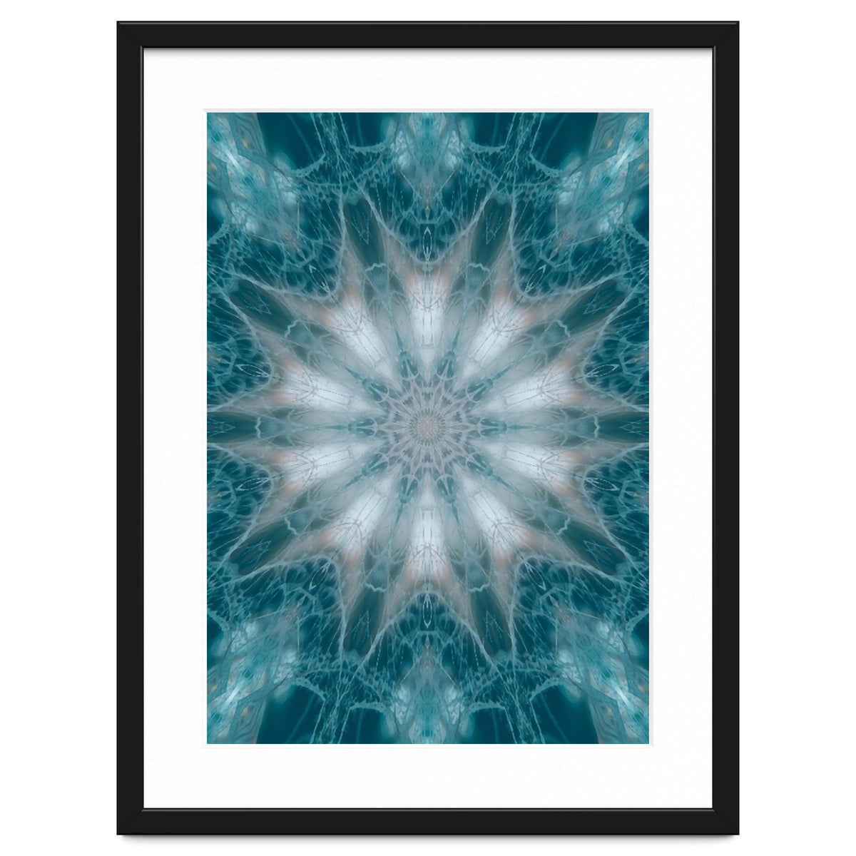 Mandala - Green, White, Rose