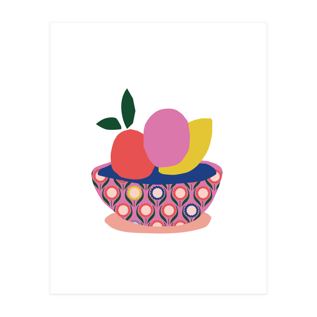 Fruits In Basket 1 Rgb Cropped White (Print Only)