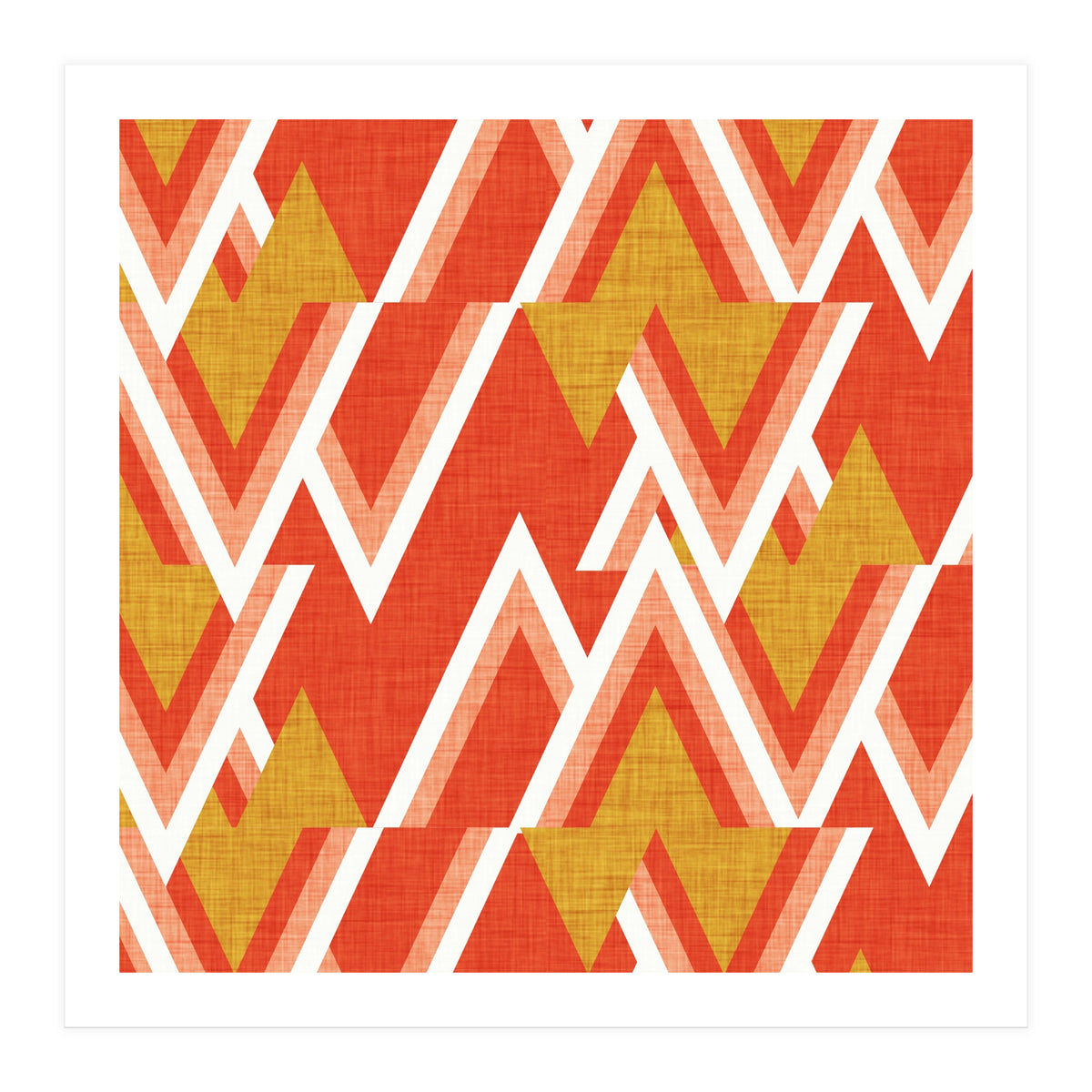 New Mid Mod Woods Red  (Print Only)