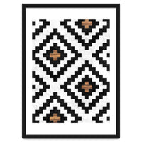 Urban Tribal Pattern No.16 - Aztec - Concrete and Wood