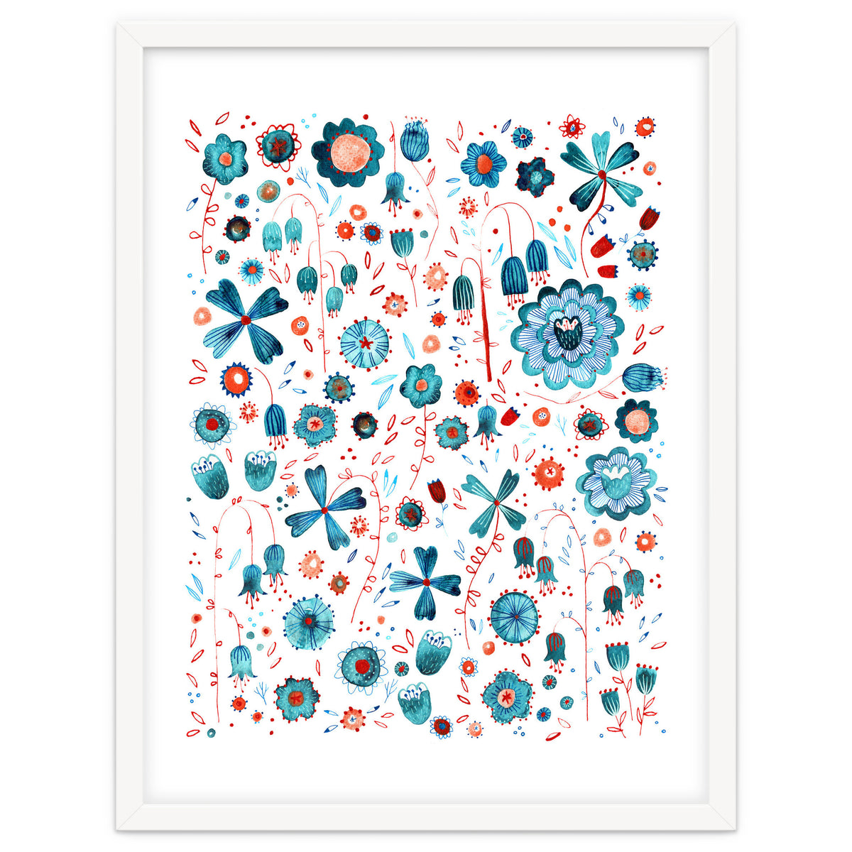 Turquoise Flower Mashup