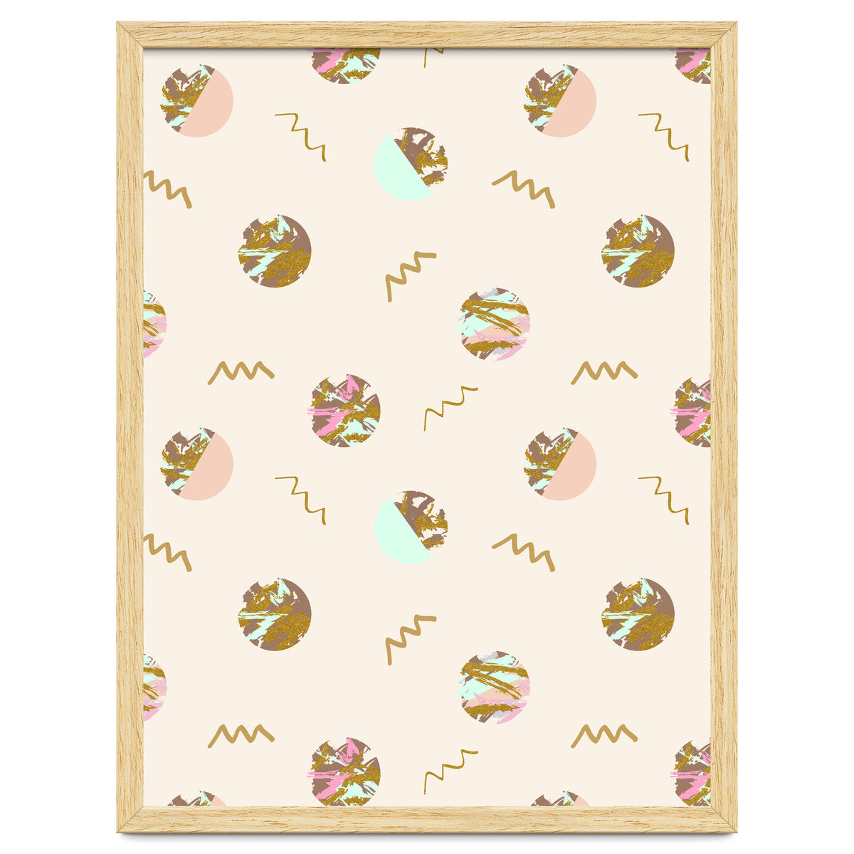 Abstract geometric vector painting