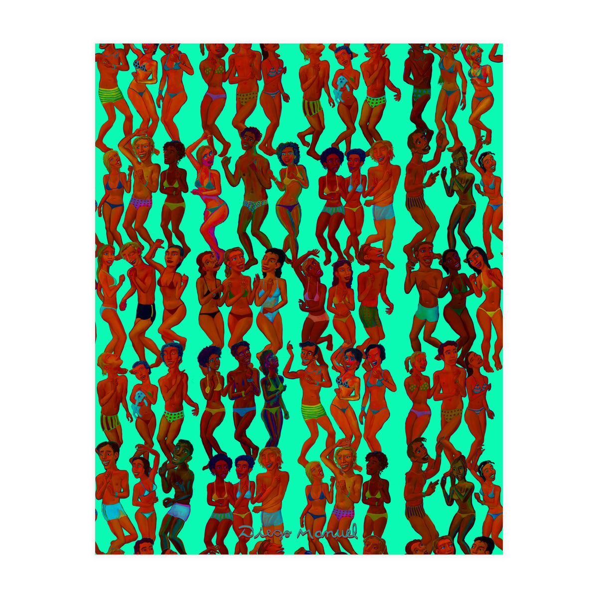 Fiesta En La Playa 9 (Print Only)