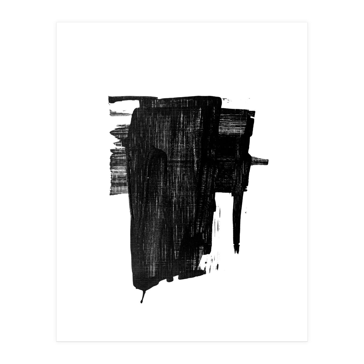 Minimalist Textured Brushstroke Art #2 (Print Only)