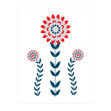Scandi Folk Flowers  (Print Only) thumbnail